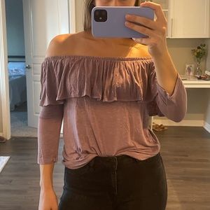 American Eagle Purple long sleeve shirt